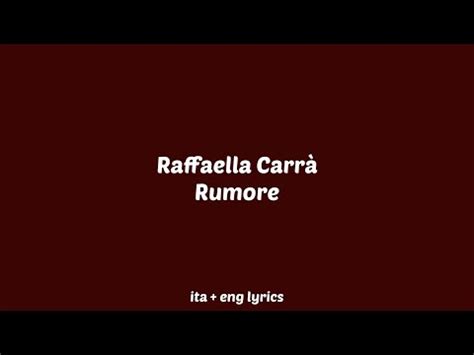 Raffaella Carrà – Rumore Lyrics 